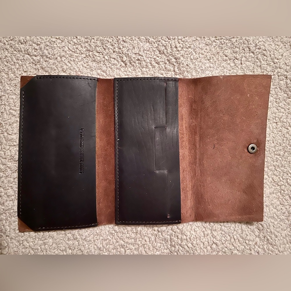 Portland Leather Cognac Rancher Wallet